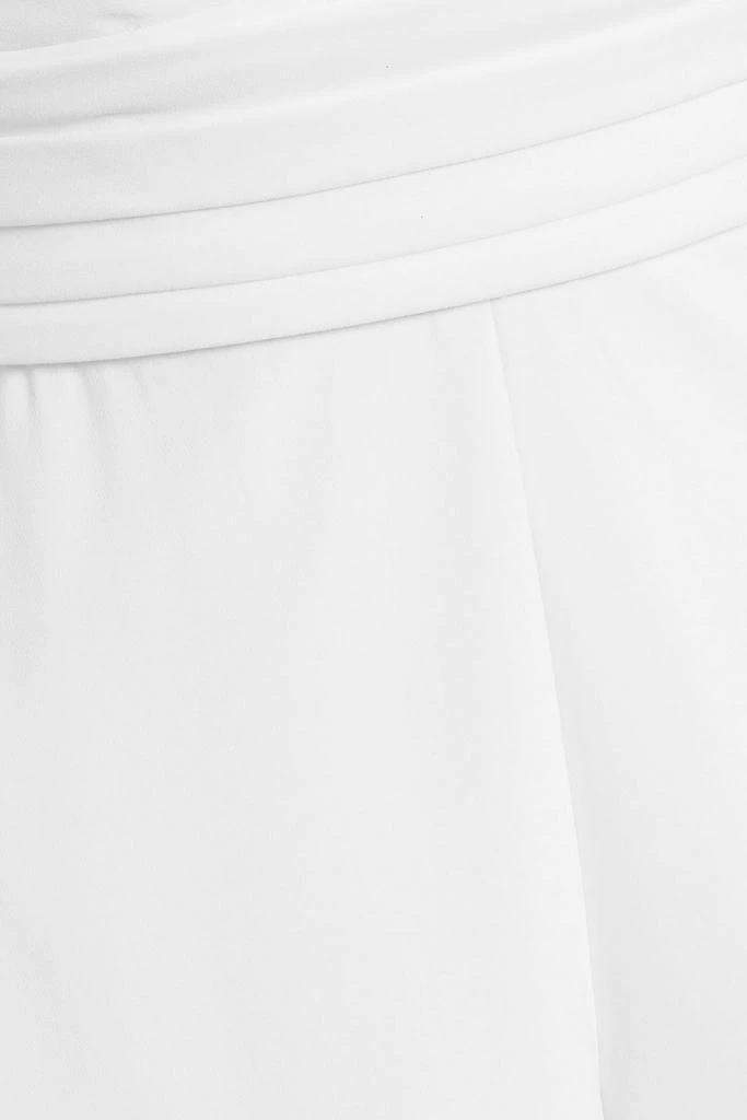 Theia Faye pleated crepe wide-leg jumpsuit 4