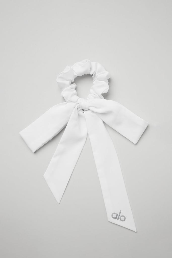 Alo Love Knots Tie Scrunchie - White