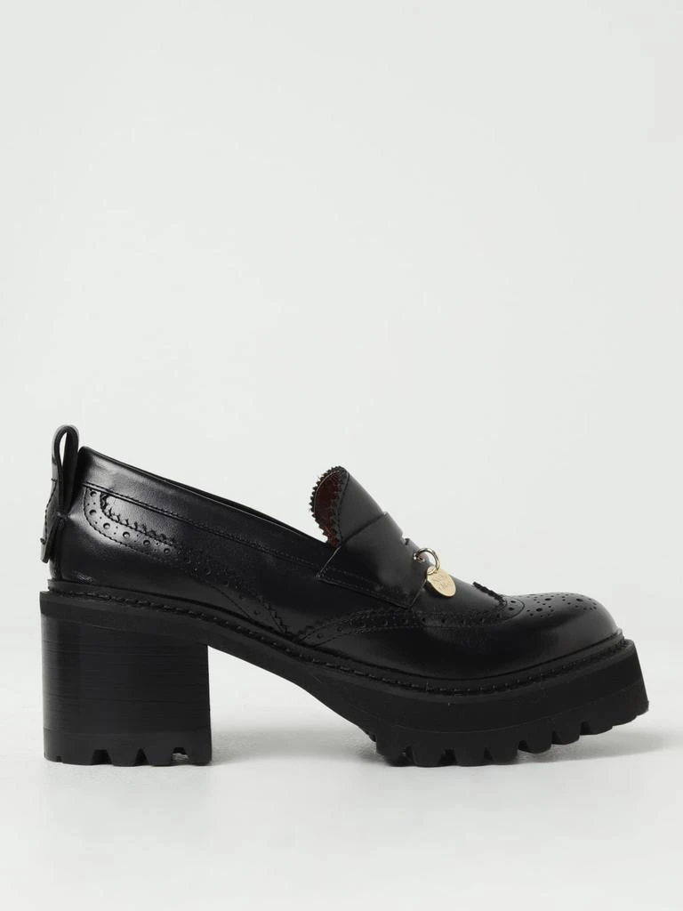 See by Chloé See by Chloé New Gaucho mocassins in leather with brogue pattern 1