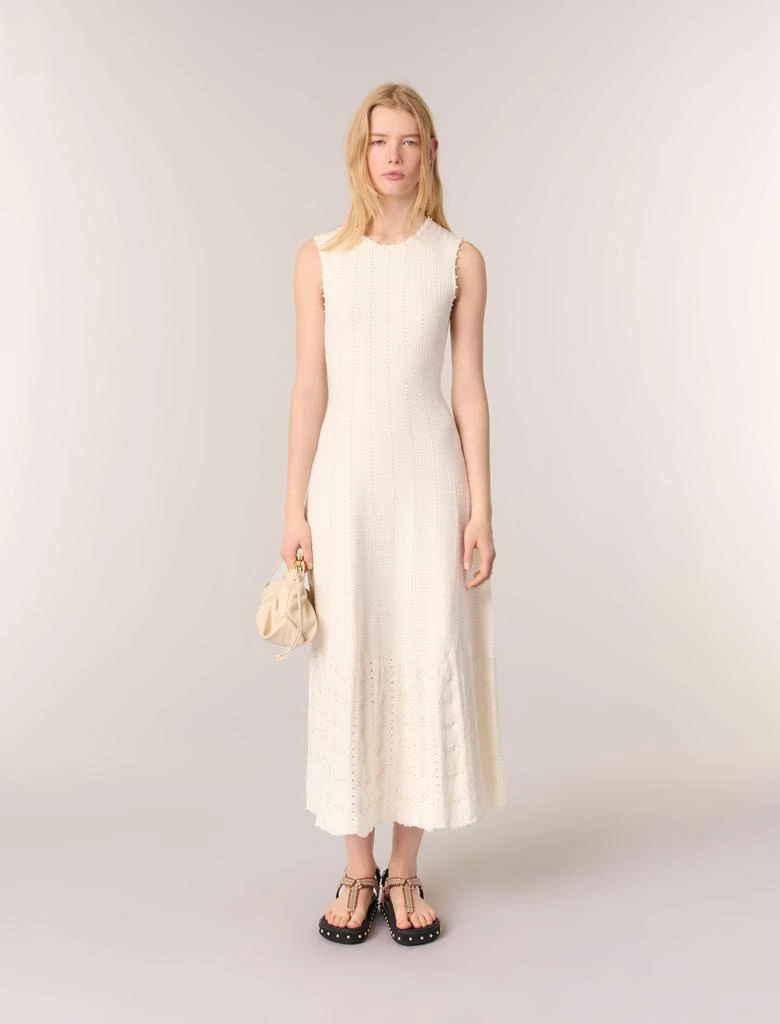 Maje Maje Woman
s cotton Beaded pointelle knit maxi dress for Spring/Summer 1