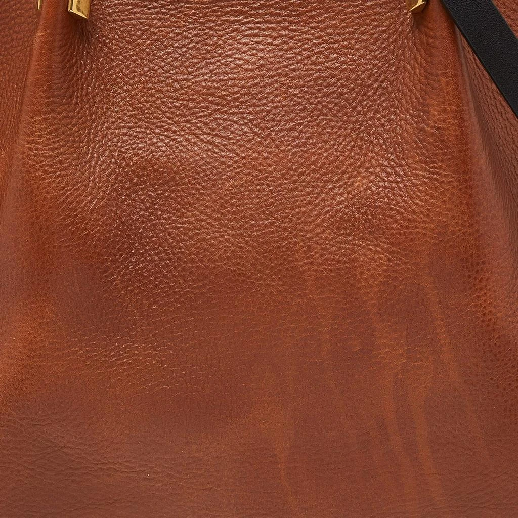 Valentino Valentino Brown/Black Leather Medium VLOGO Escape Tote 5
