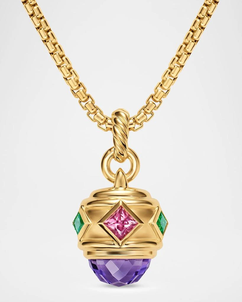 David Yurman Renaissance Amulet with Gemstones in 18K Gold 1