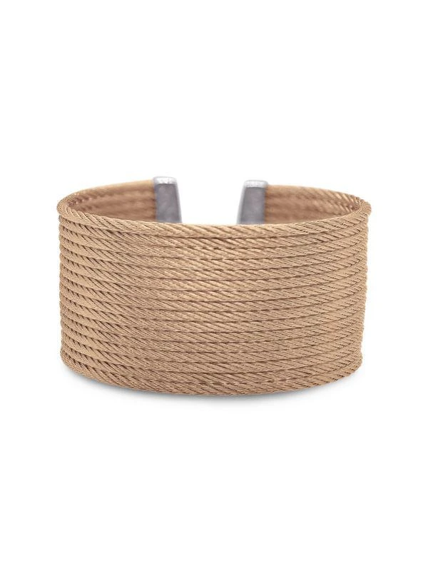 ALOR Essential Cuffs Rose Goldtone & Stainless Steel Cable Bracelet 1