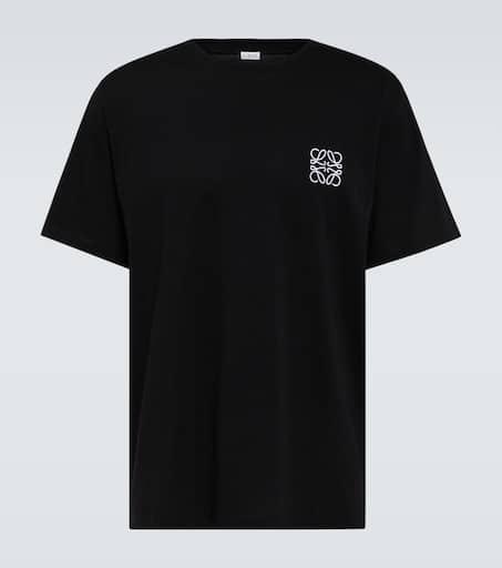 【関税・送料込み】LOEWE ロゴ コットンクルーネック Tシャツ Loewe Logo Cotton-Blend Relaxed-Fit T-Shirt - T-Shirts