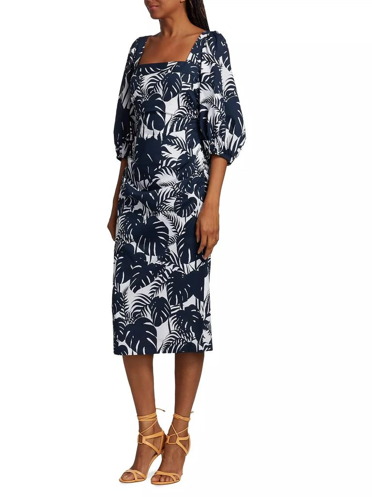 Michelle Smith MICHELLE SMITH x Saks Gemma Balloon-Sleeve Midi-Dress 3