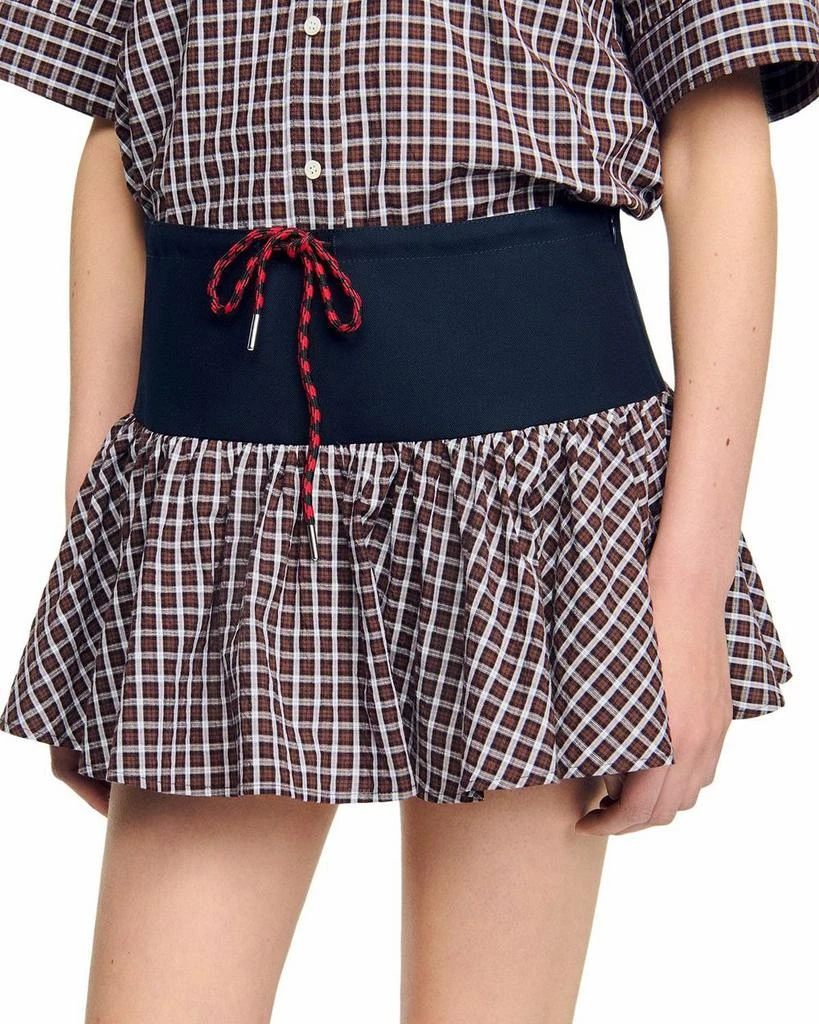 Sandro Checkered Skort 4