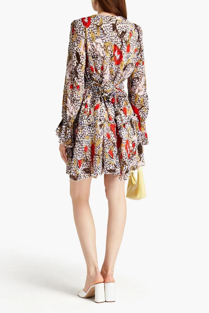 Diane von Furstenberg Kacie floral-print plissé-chiffon mini dress 3