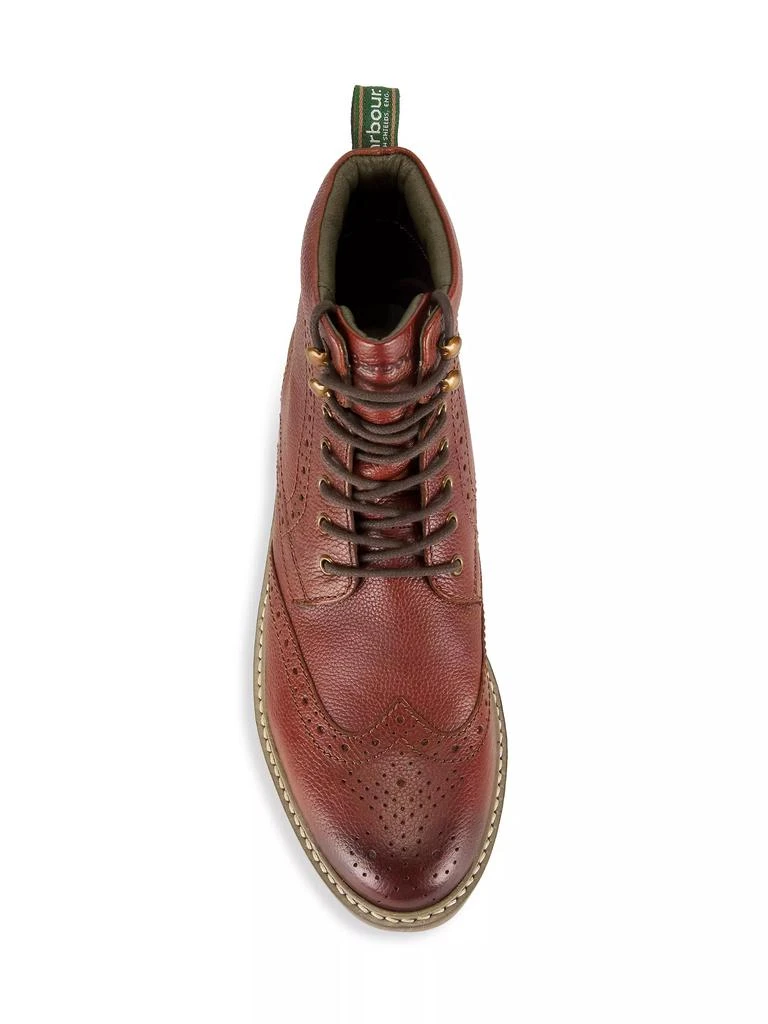 Barbour Seaton Lace-Up Leather-Blend Boots 5
