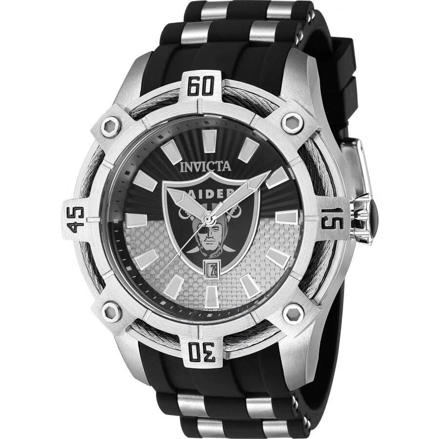 Invicta NFL Las Vegas Raiders Quartz Black Dial Men's Watch 42066 1
