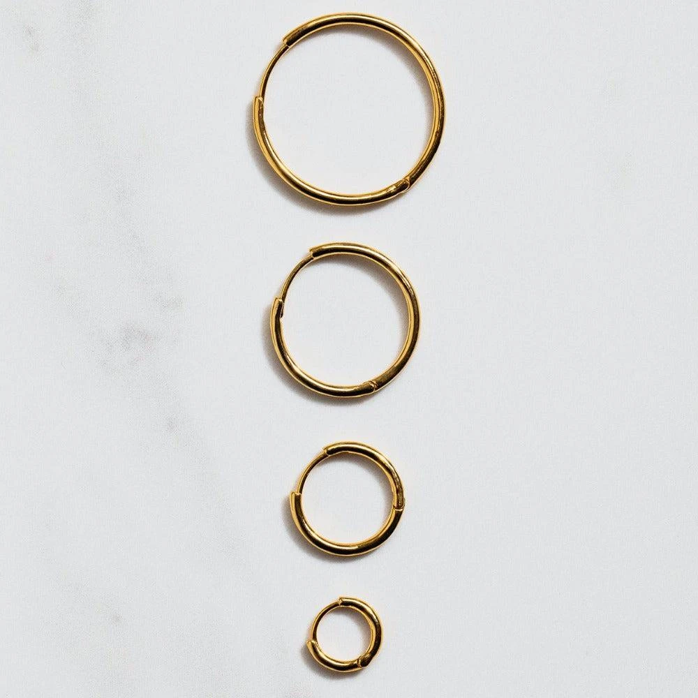 Orelia London Mini Micro Hoop Earrings 4