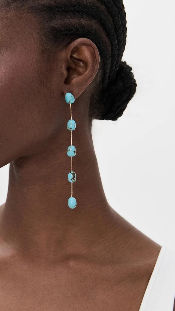 Ettika Jewelry Dripping Turquoise Delicate Drop Earrings 2