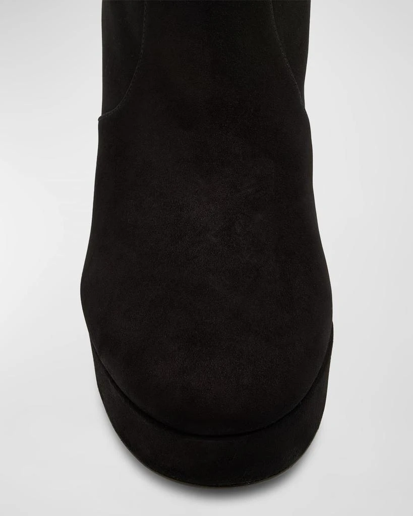 Stuart Weitzman Dayna Suede Platform Booties 6