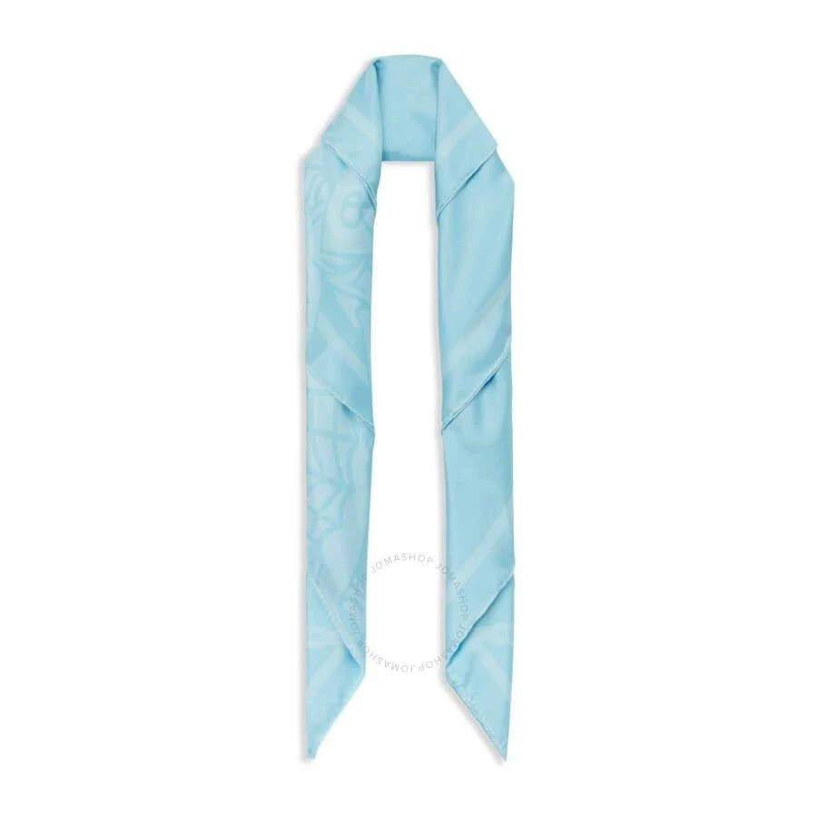 Burberry EKD Twin Knights Print Silk Scarf 2