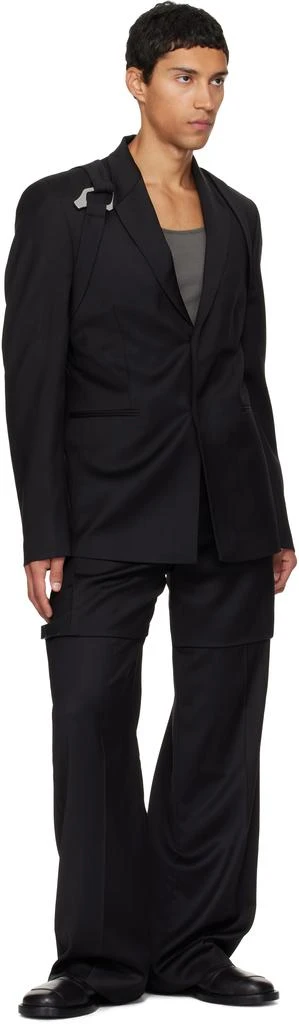 Heliot Emil Black Glassine Blazer 4