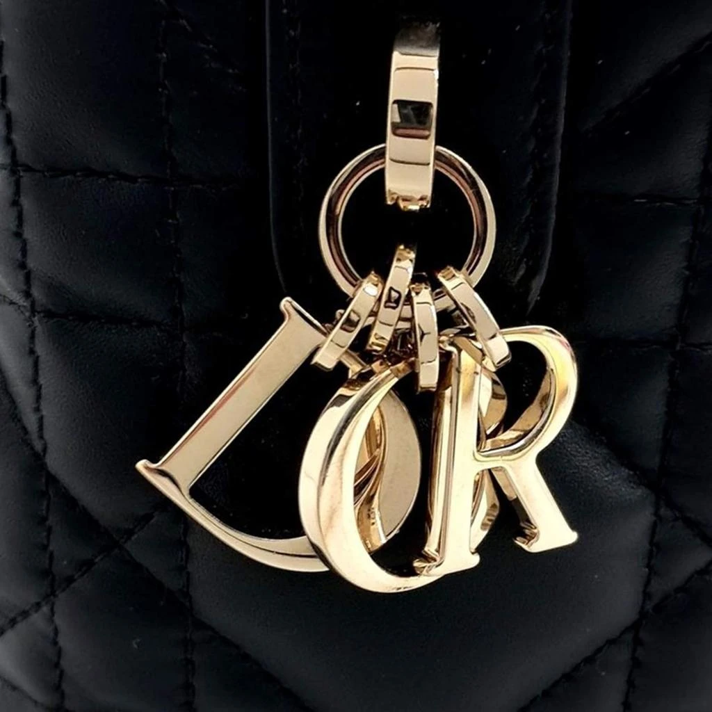 Dior Dior Black Leather Small Toujours Tote Bag 7