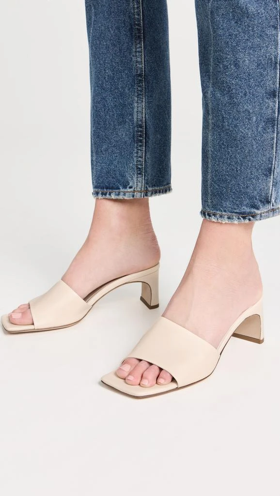 AEYDE Jeanie Nappa Leather Creamy Sandals 2