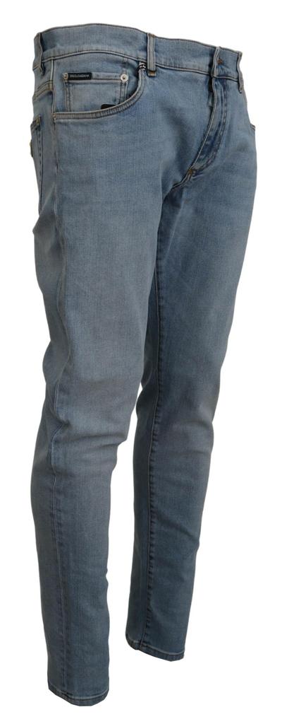 Dolce 
Gabbana Dolce 
Gabbana Blue Wash Slim Fit Cotton Denim Jeans
