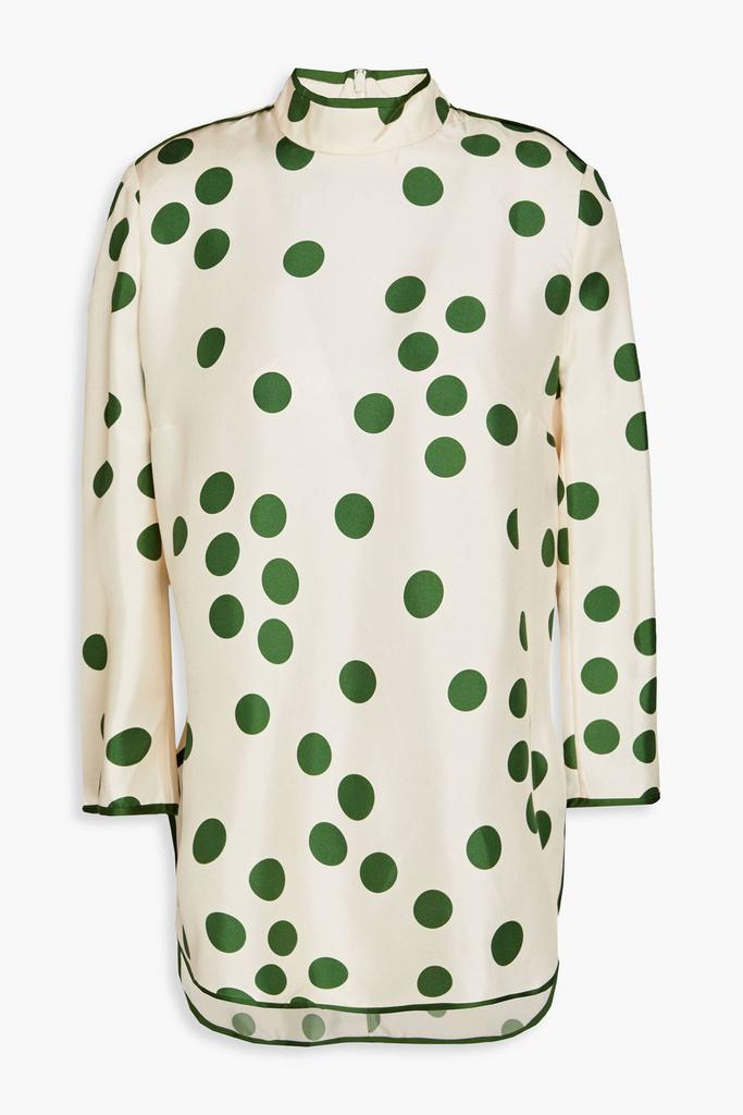 Zimmermann Polka-dot silk-twill blouse