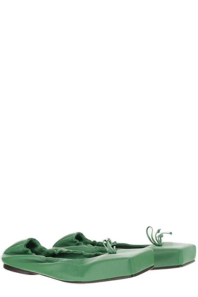 Jacquemus Jacquemus Bow Detailed Square-Toe Flats 2