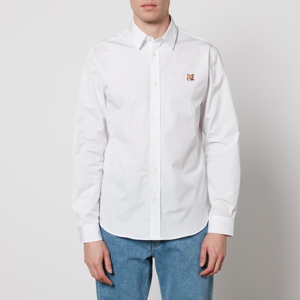 Maison Kitsune Fox Head Classic Cotton-Poplin Shirt