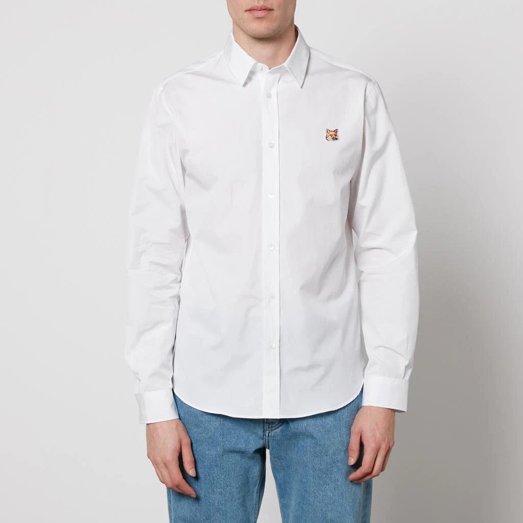 Maison Kitsune Fox Head Classic Cotton-Poplin Shirt 1