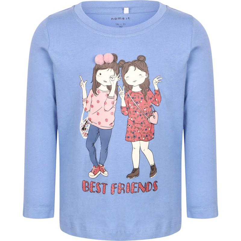 NAME IT® Best friends print long sleeved shirt in blue