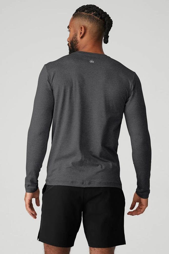 Alo Conquer Reform Crewneck Long Sleeve - Lunar Grey 2