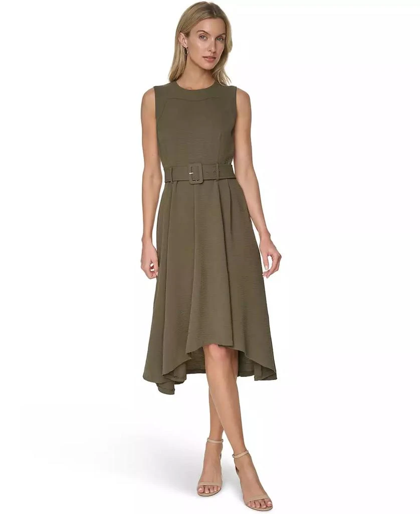 black jersey dress 3 4 sleeve Karen Kane 3/4 Sleeve Fit & Flare Dress in Black Medium