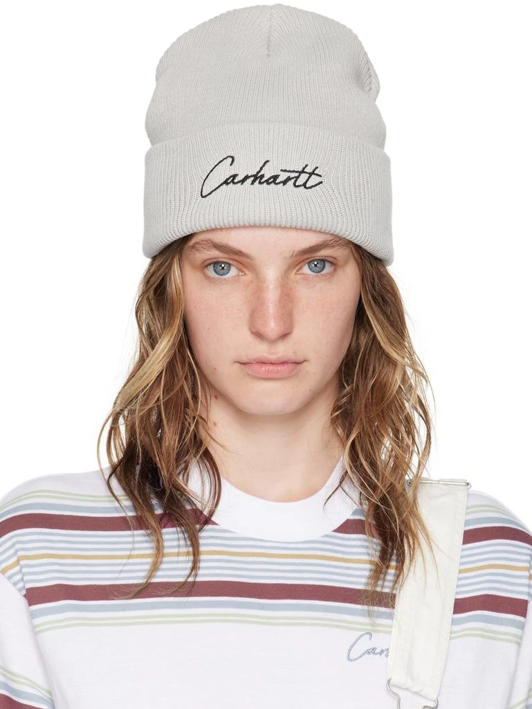 Carhartt WIP Gray Watcher Beanie 1