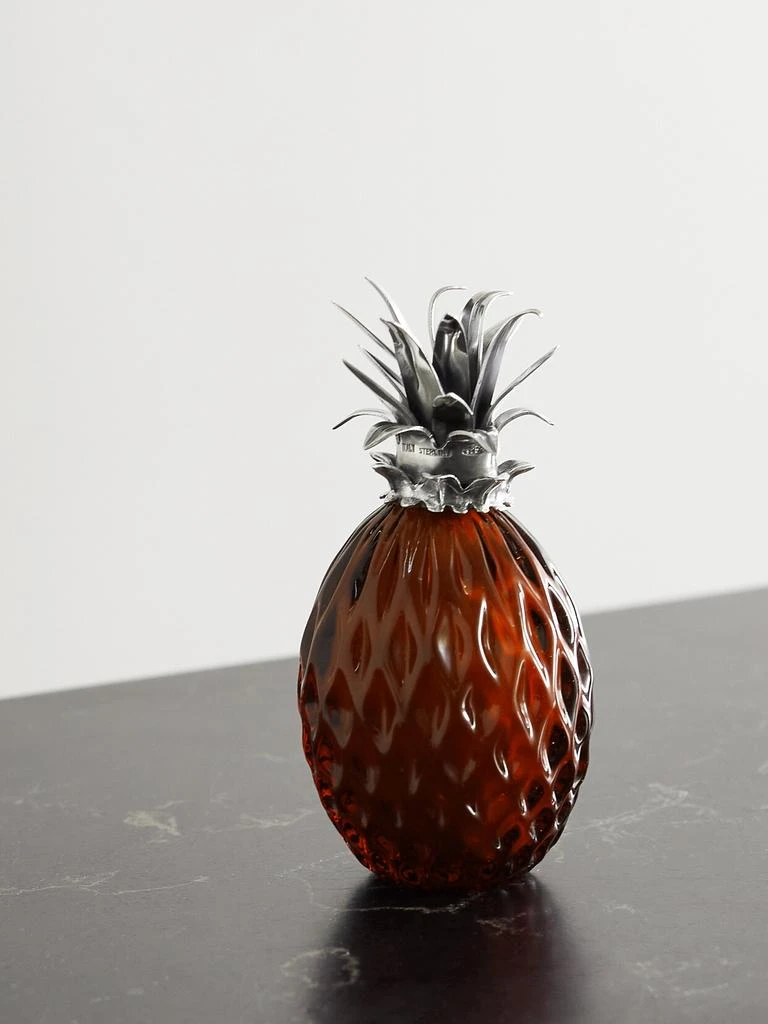 Buccellati 菠萝纯银玻璃餐桌摆件 1