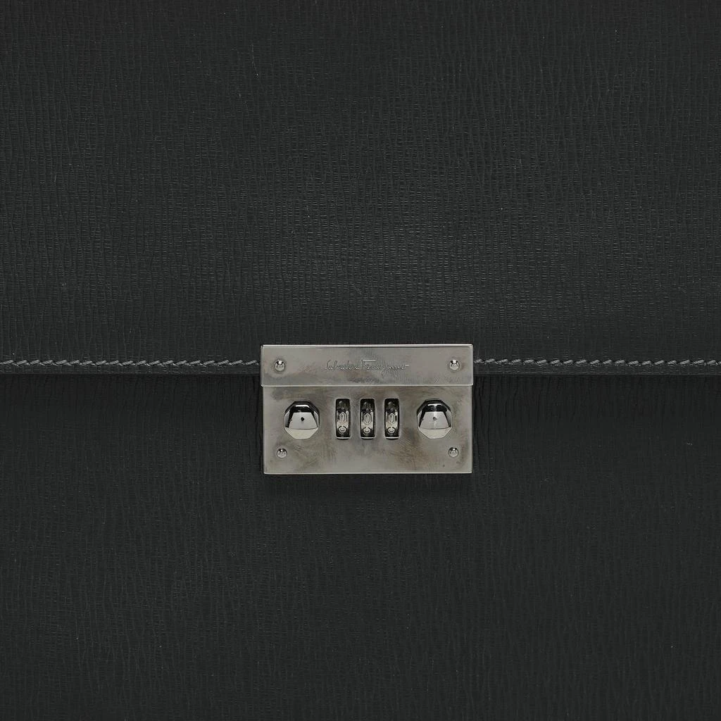 Salvatore Ferragamo Salvatore Ferragamo Black Leather Briefcase 5