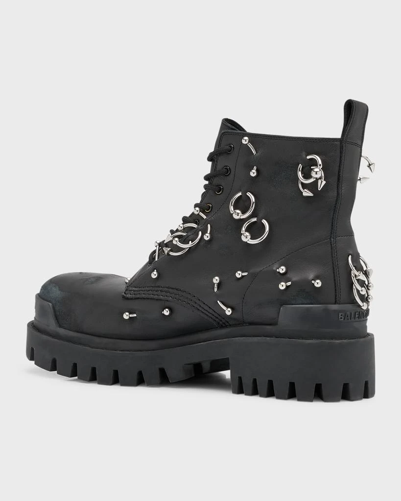 Balenciaga Men's Strike 20mm Boot With Piercings 5
