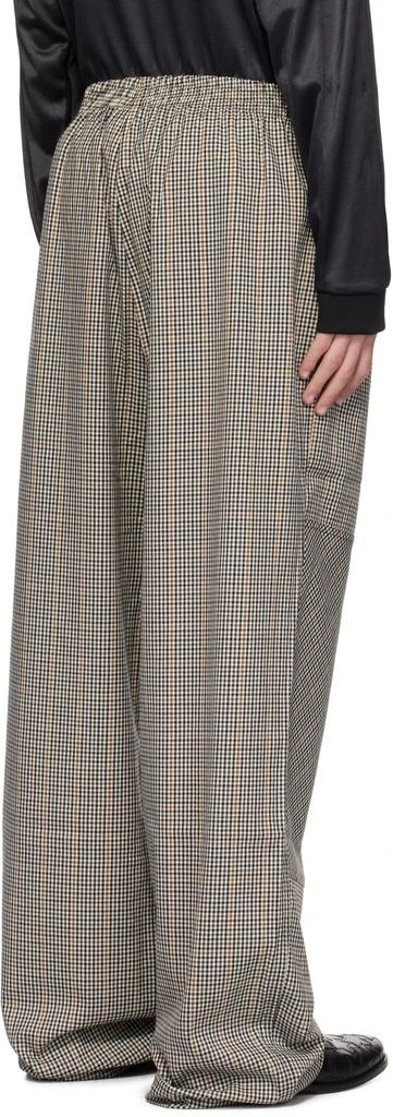 Umbro Beige & Black Club Check Trousers 3