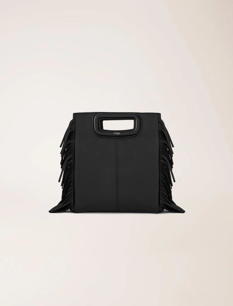 Maje Maje Woman's polyester Smooth leather M bag with fringing for Spring/Summer 1