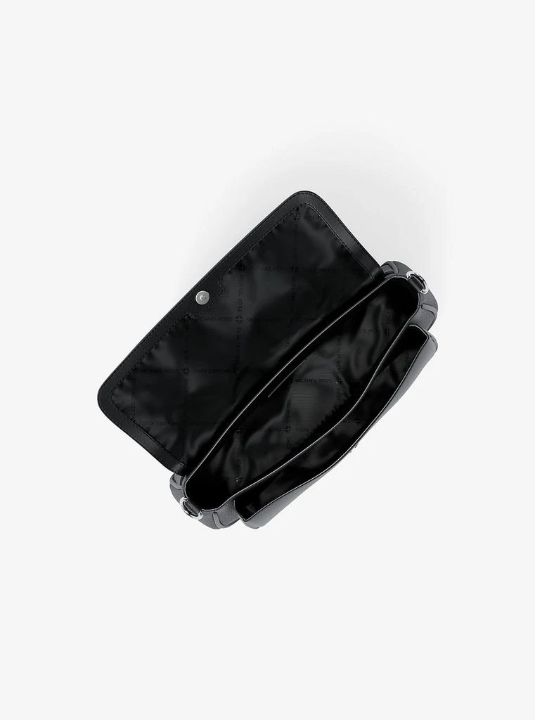 Michael Kors Outlet Jet Set Travel Small Pebbled Leather Crossbody Bag With Pouch 2