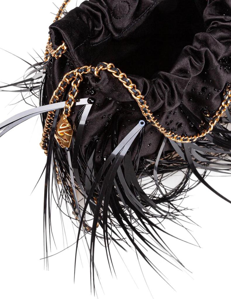 Tory Burch Tory Burch Fabric Handbag With Feathers