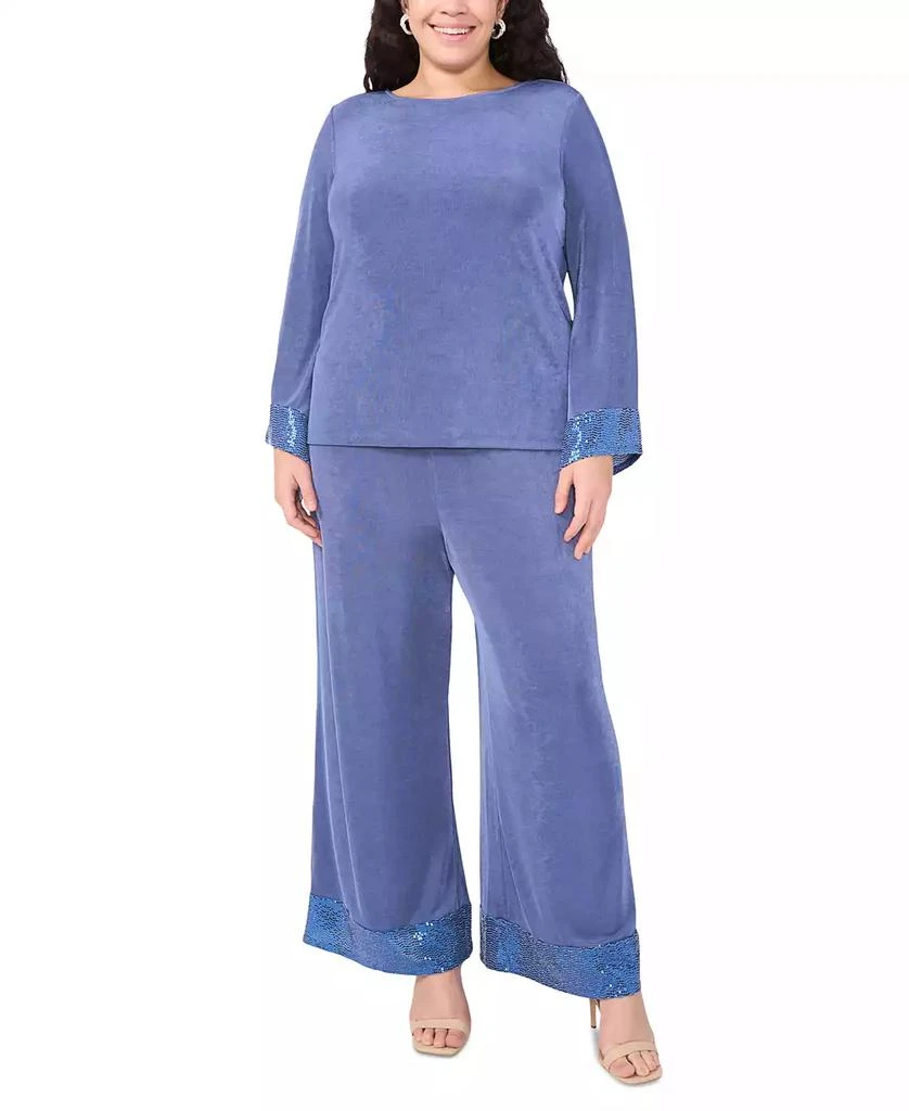 MSK Plus Size Jersey-Knit Wide-Leg Pants 2