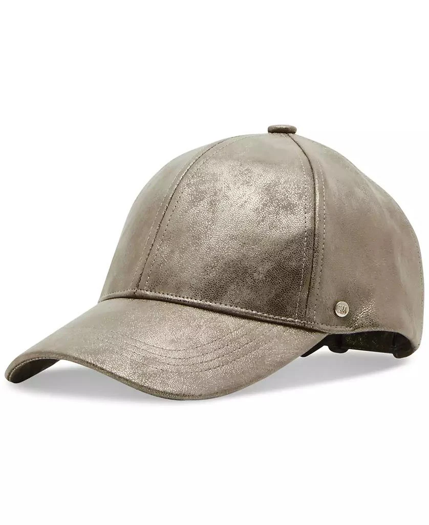 Steve Madden Women's Stone Distressed Metallic Baseball Cap 1