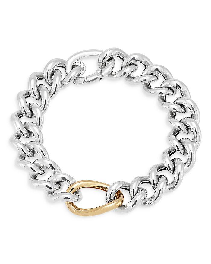 Alberto Amati 14K Yellow Gold & Sterling Silver Curb Link Chain Bracelet