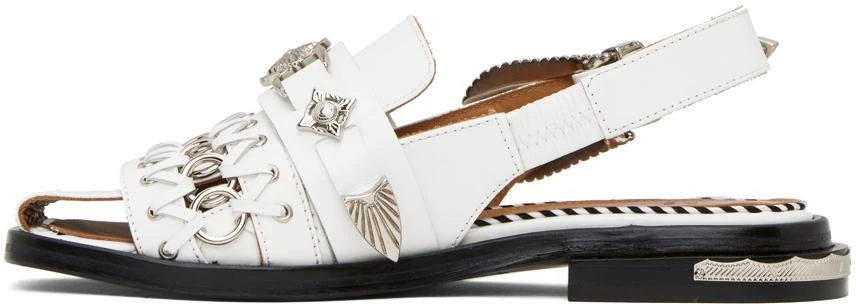 Toga Pulla White Polido Loafers 3