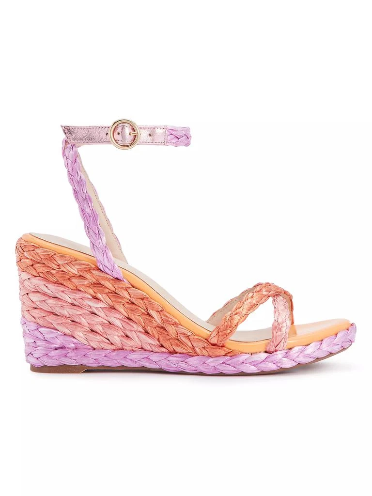 Sophia Webster Ines 90MM Raffia Wedge Sandals 1