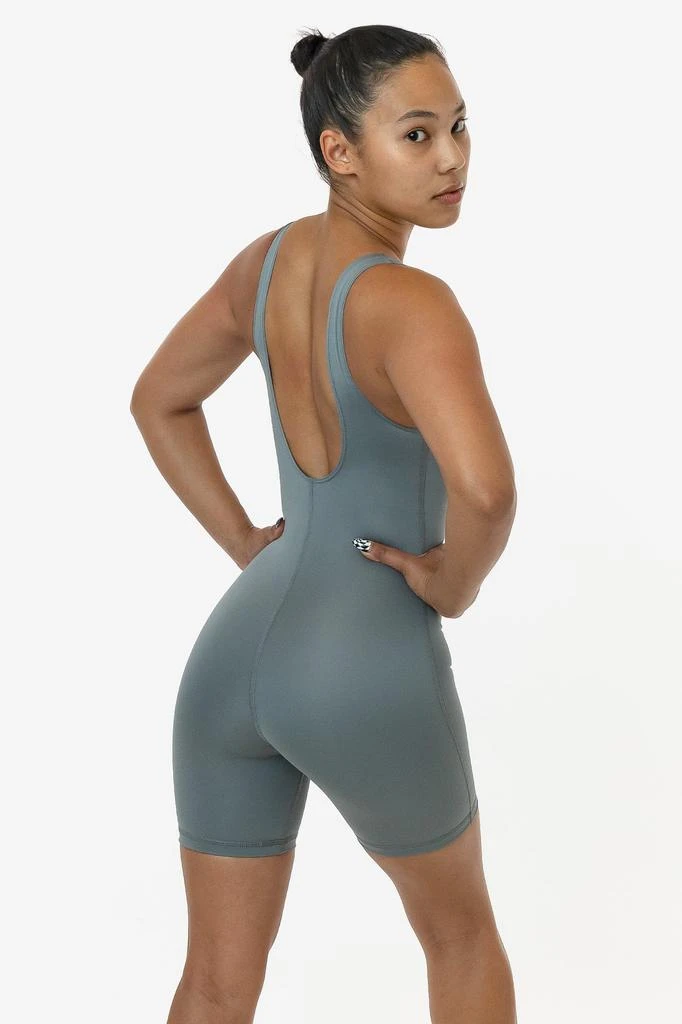 Los Angeles Apparel RPL352 - Poly Interlock Bra Tank Workout One-Piece 12