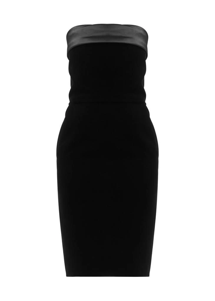Yves Saint Laurent Strapless velvet dress 1