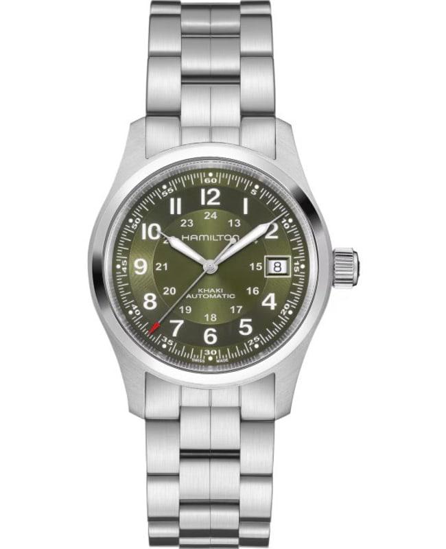 Hamilton Hamilton Khaki Field Auto 38MM Green Dial Stainless Steel Men's Watch H70455160