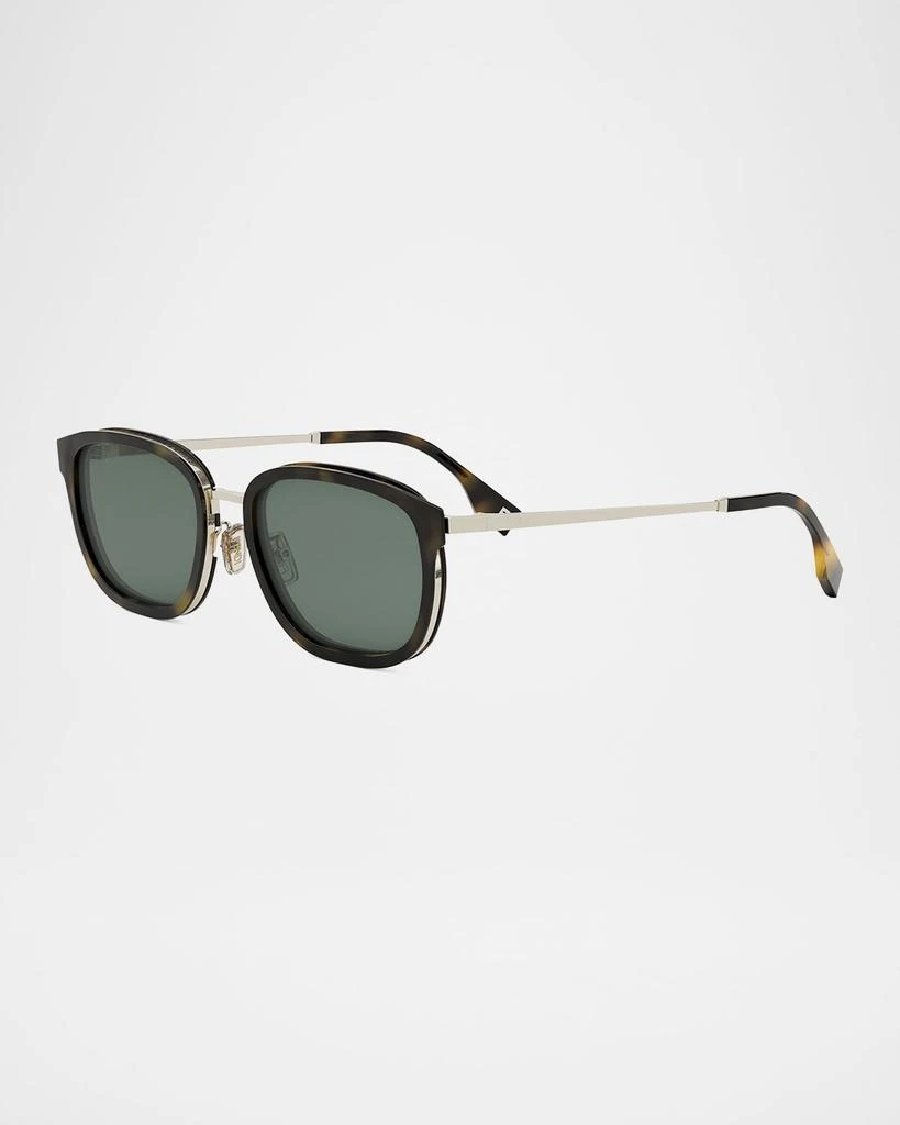 Fendi Men's Fendi Travel Metal Rectangle Sunglasses 3