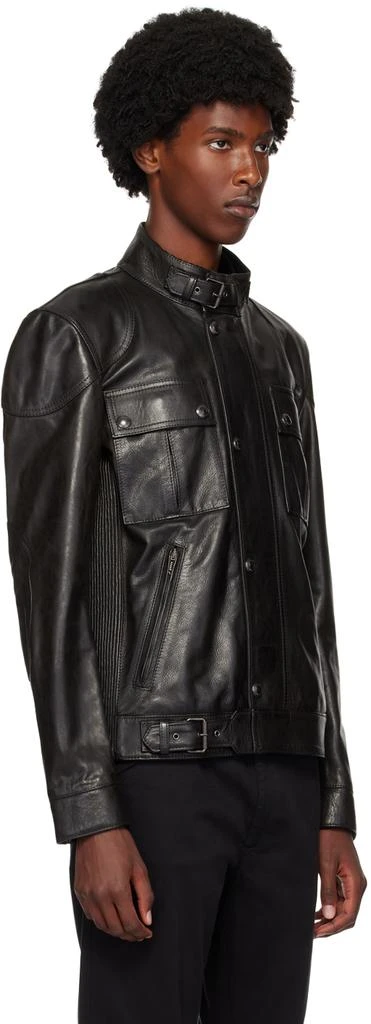 BELSTAFF Black Hand-Waxed Gangster Leather Jacket 2