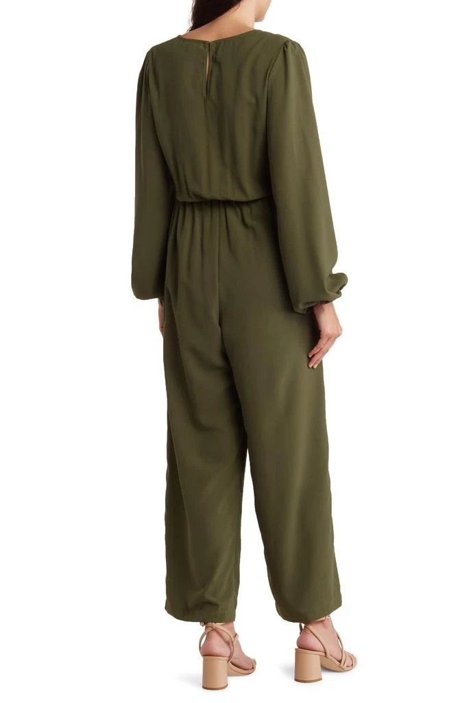 WISHLIST Long Sleeve Faux Wrap Jumpsuit 2