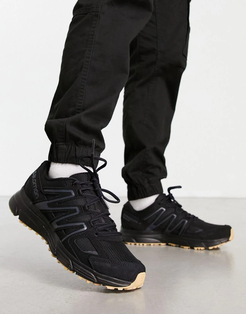 Salomon Salomon X-Mission 4 suede unisex trainers in Black / Ebony / Gum3 4