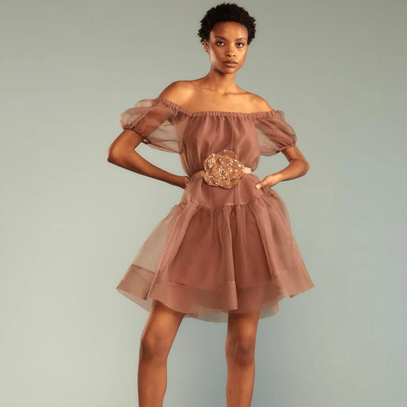 Cynthia Rowley Clara Dress Camel 1