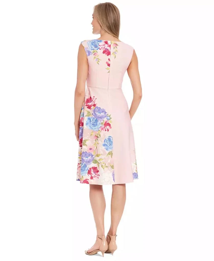 London Times Petite Floral Sleeveless Midi Dress 2